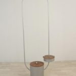 Clothing incense burner with a silver-colored hanger