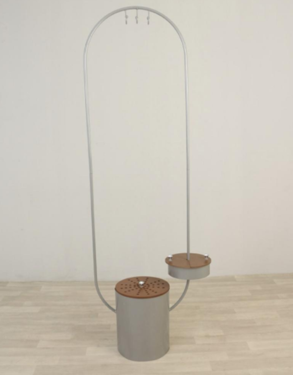 Clothing incense burner with a silver-colored hanger